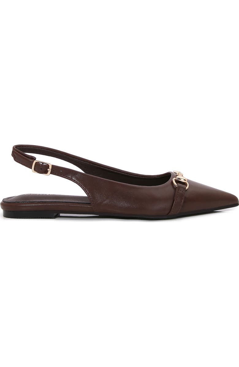 BERNESS Bit Slingback Flat, Alternate, color, Brown