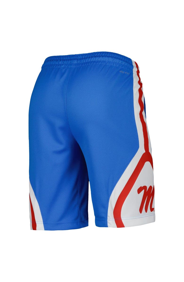 Nike Men's Nike Powder Blue Ole Miss Rebels Replica Performance Basketball Shorts, Alternate, color, Powder Blue