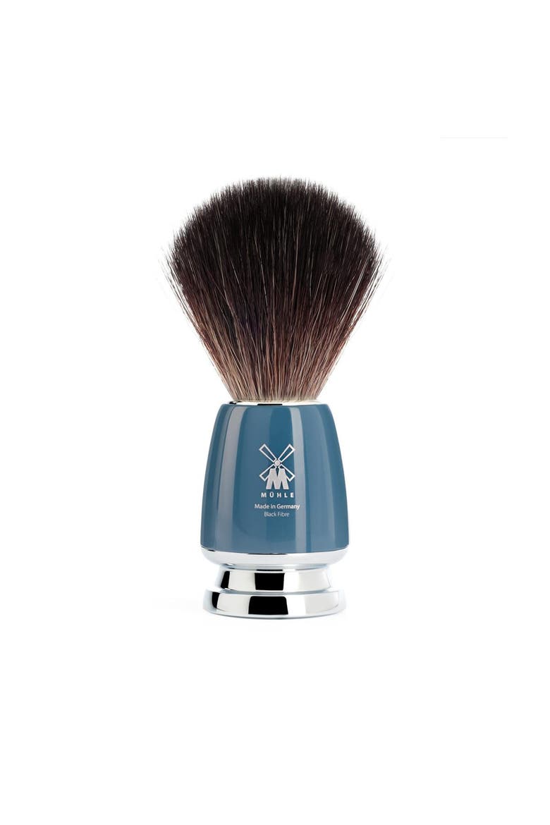 Rytmo Petrol Blue Black Fibre Shaving Brush, Main, color, Petrol Blue