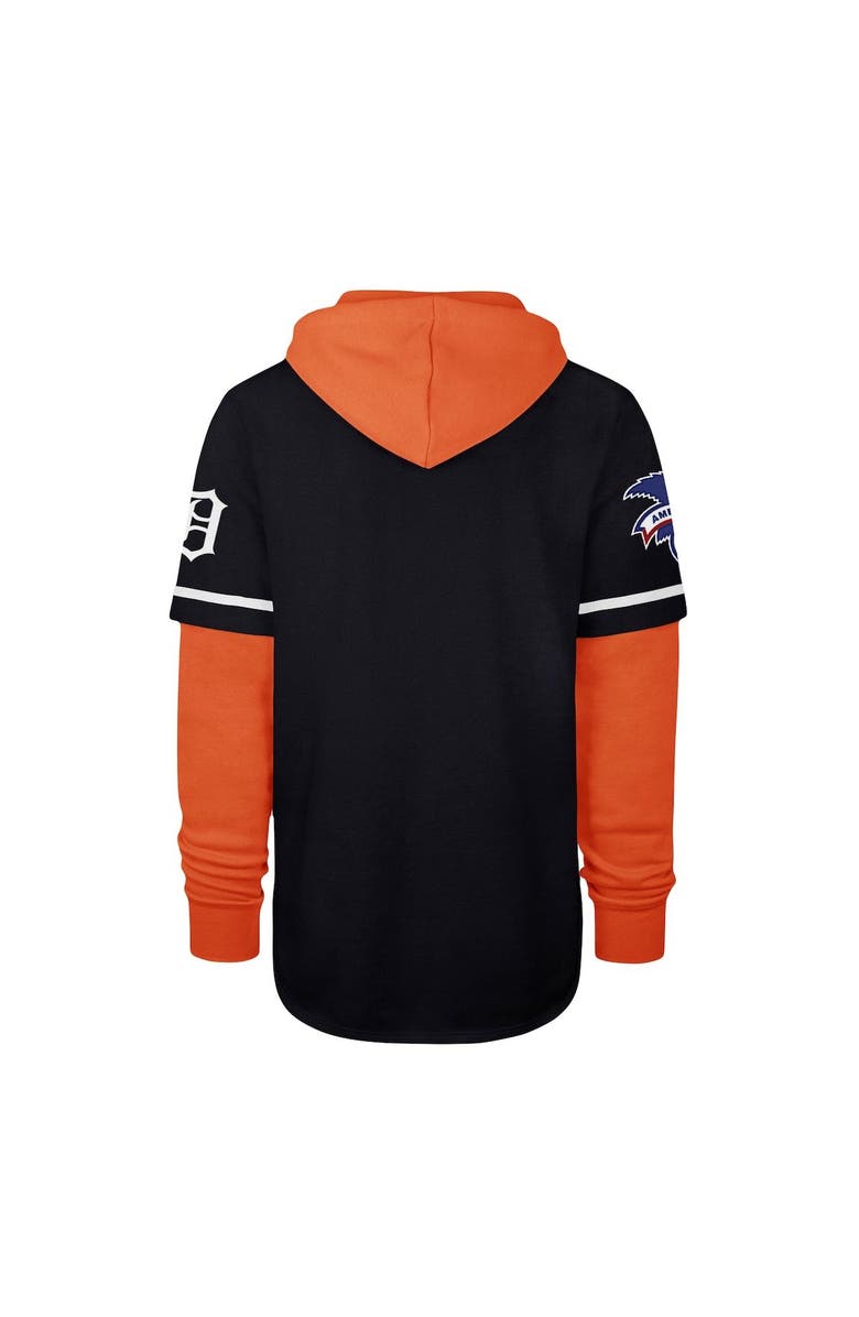 '47 Men's '47 Navy Detroit Tigers Trifecta Shortstop Pullover Hoodie, Alternate, color,