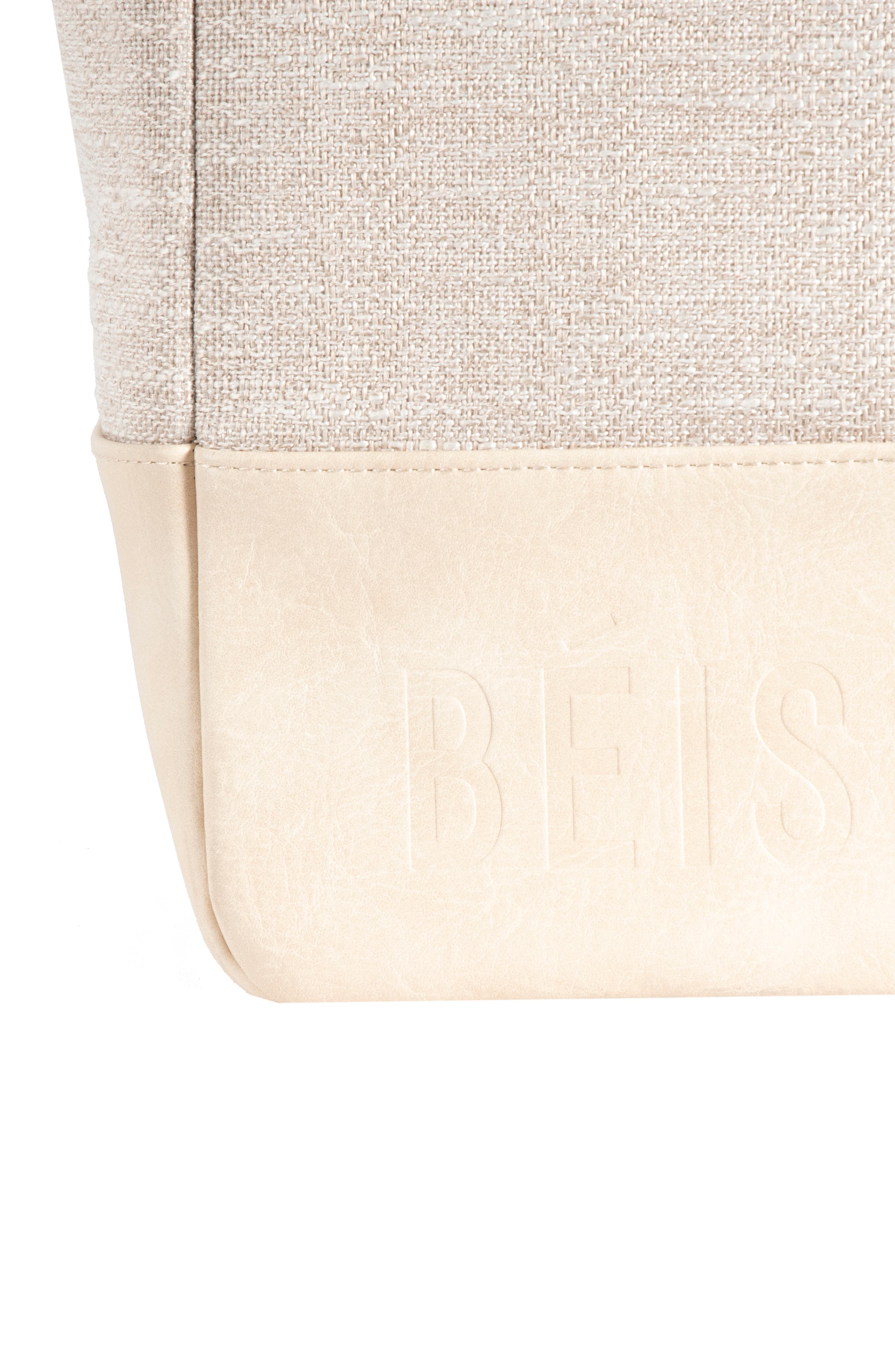 The Woven Tote, Alternate, color, BEIGE