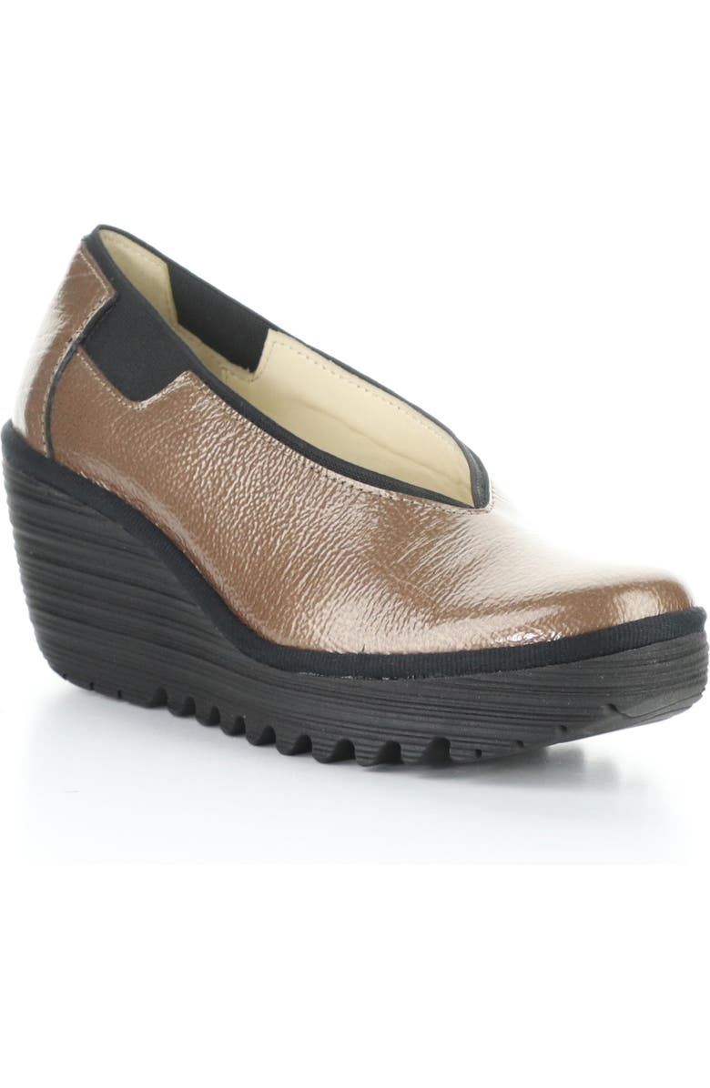 Fly London Yoza Wedge Ballet Shoe, Main, color, Taupe Rock