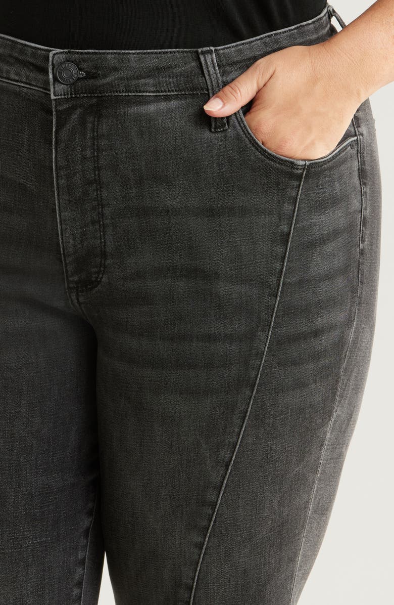 KUT from the Kloth Reese Fab Ab Seamed High Waist Ankle Slim Straight Leg Jeans, Alternate, color, Create