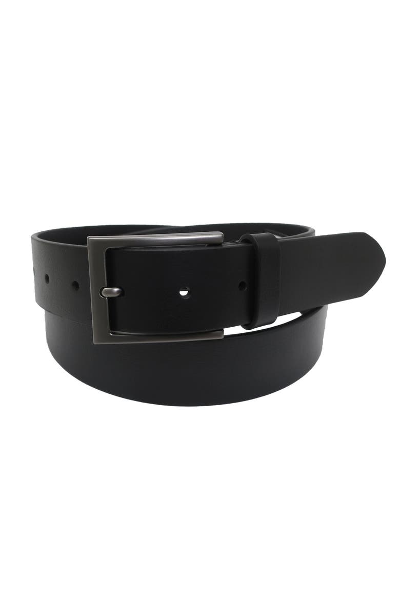 Mens Leather Jean Belt, Alternate, color, Black