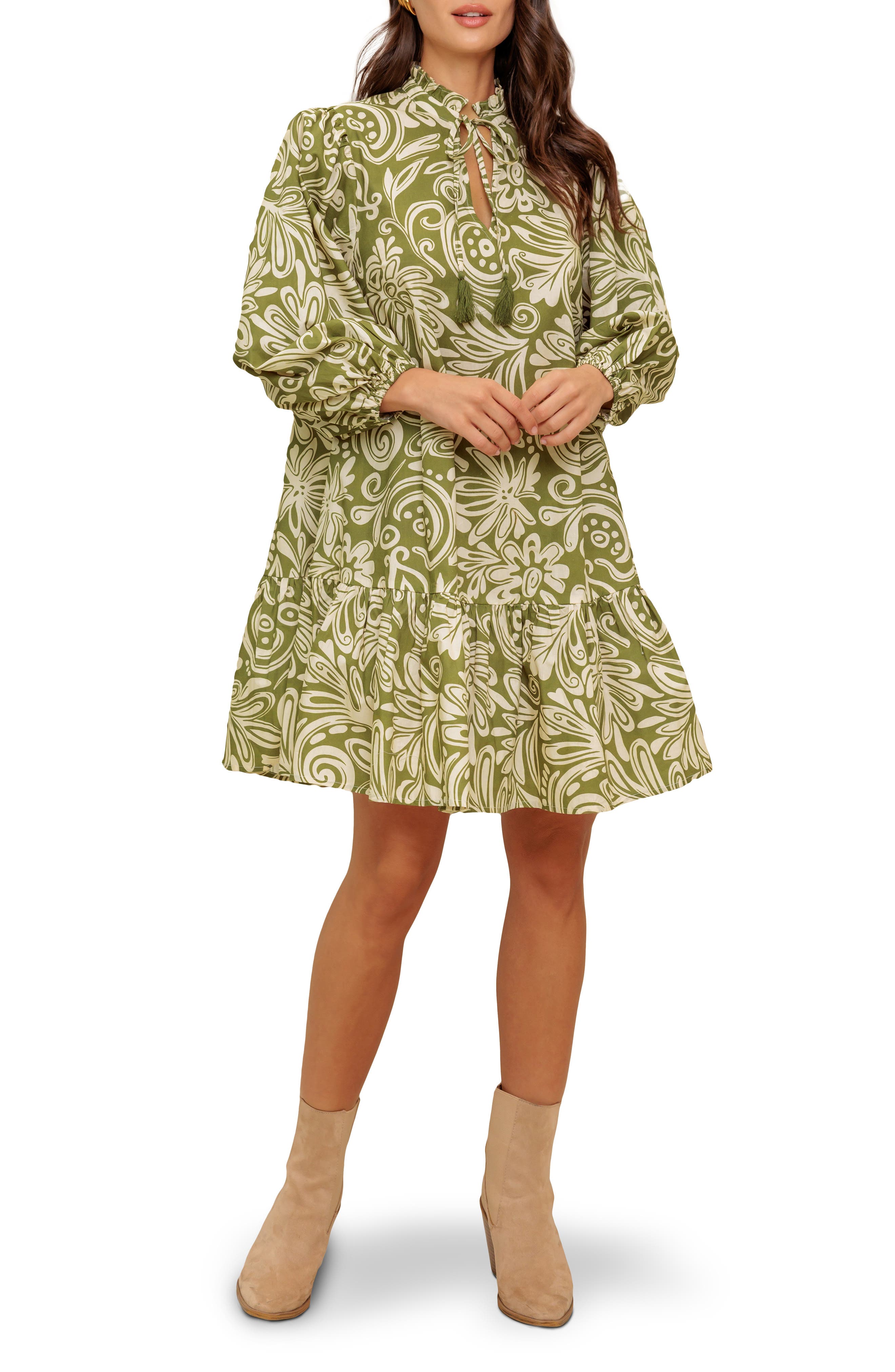 FLYING TOMATO Bracelet Sleeve Minidress