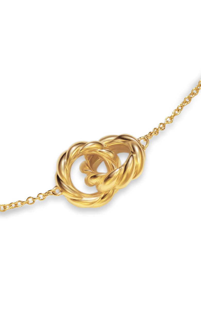 David Yurman Sculpted Cable Chain Necklace in 18K Yellow Gold, 9mm, Alternate, color, 18K Gold