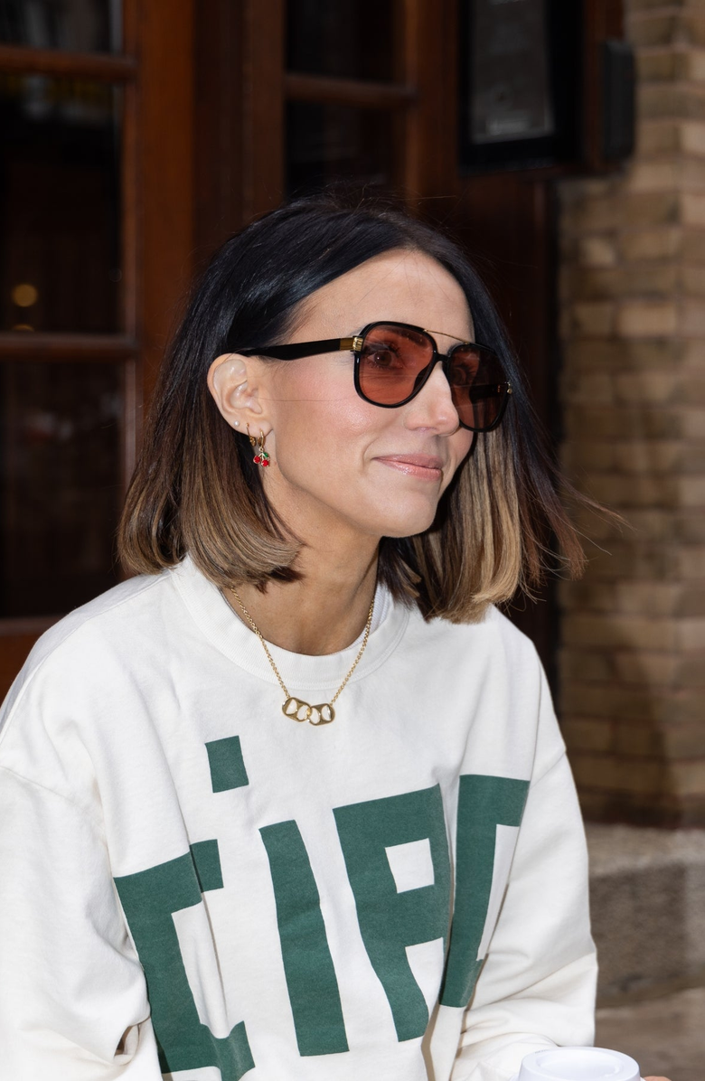 Nickel & Suede Cherry Huggies Earrings, Alternate, color, Cherry Red