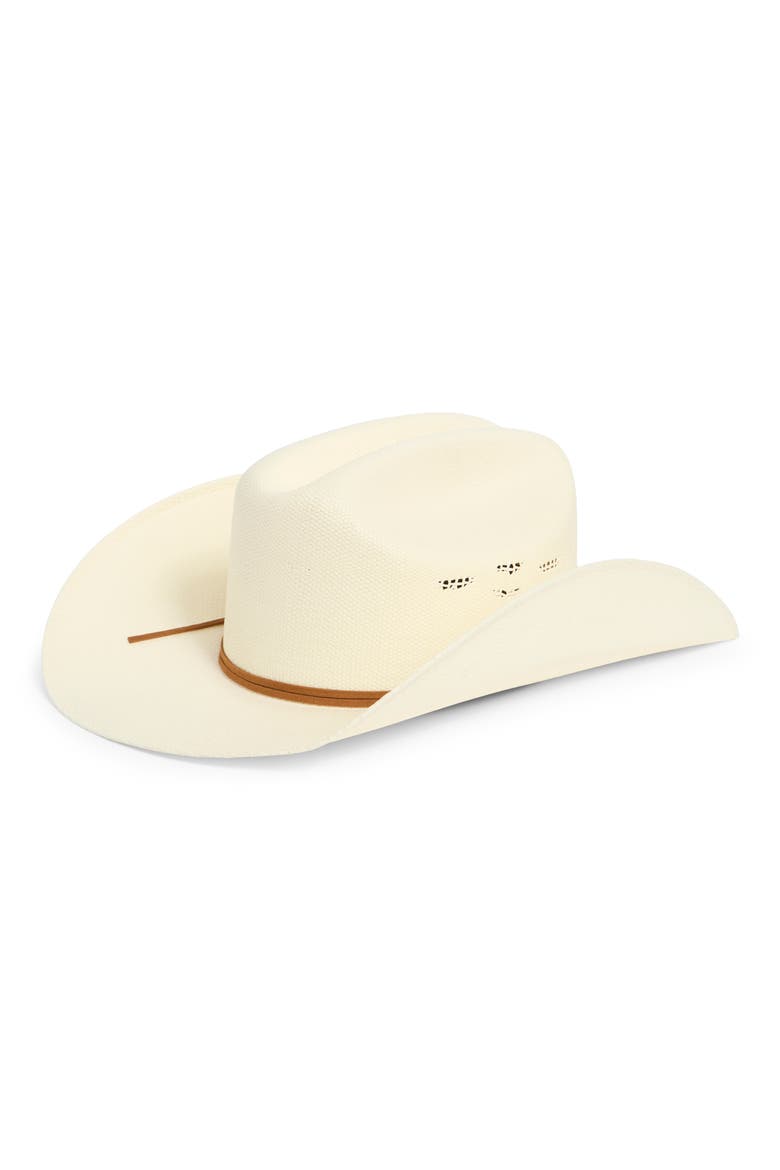 Laredo Straw Cowboy Hat, Alternate, color, BONE