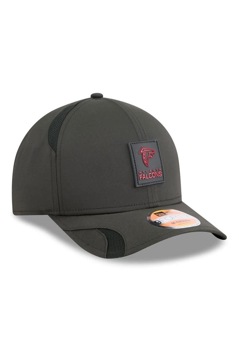 Men's New Era Black Atlanta Falcons 2025 Sideline  M-Crown 9FORTY Adjustable Hat, Alternate, color, Black