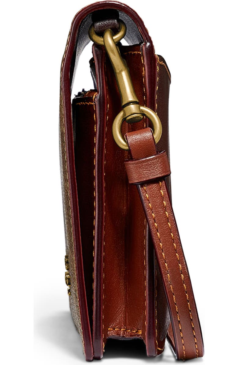 COACH Hayden Signature Canvas & Leather Foldover Convertible Crossbody Bag, Alternate, color,