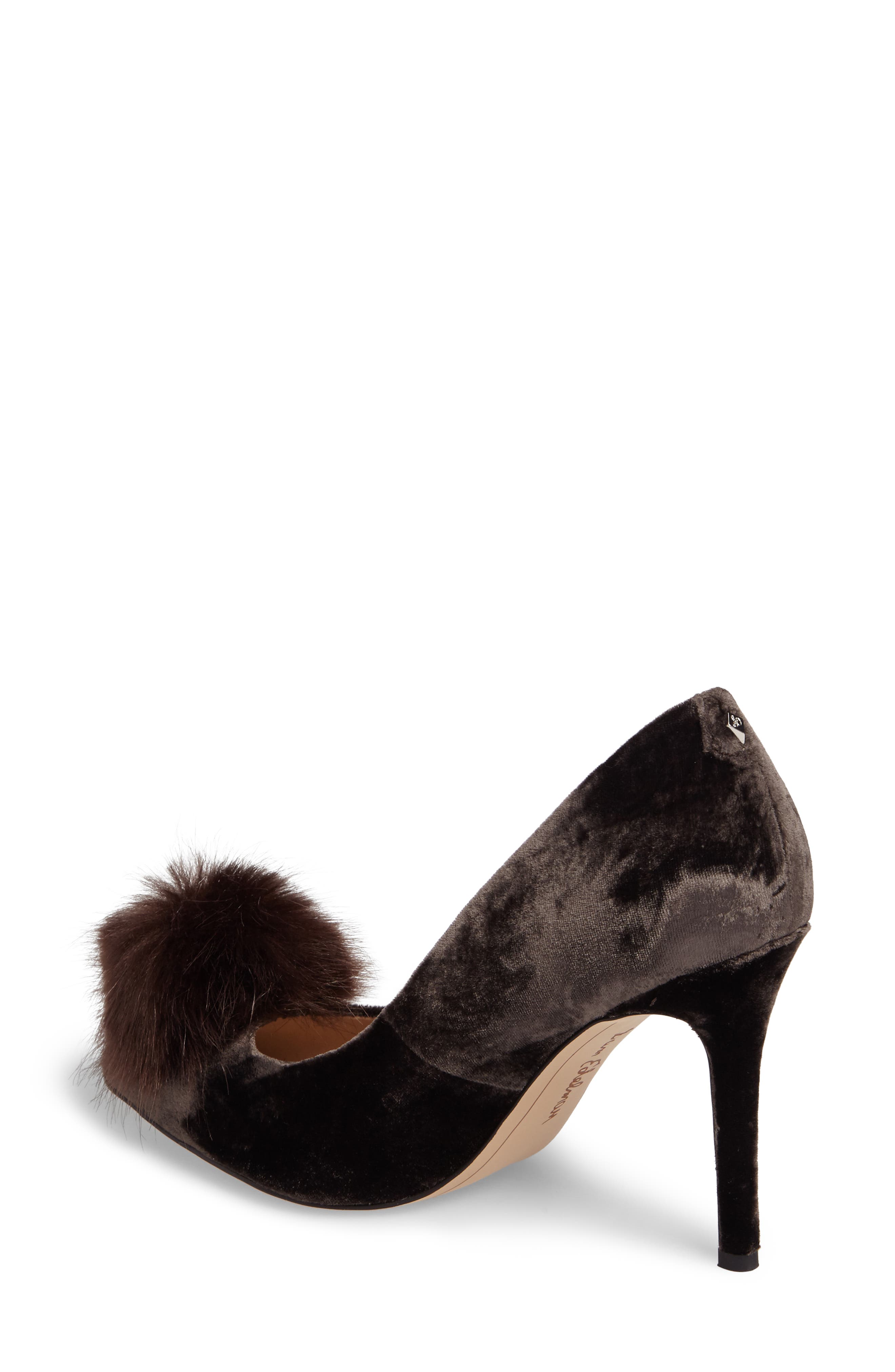 Sam Edelman Haroldson Pump with Faux Fur Pompom, Alternate, color, 