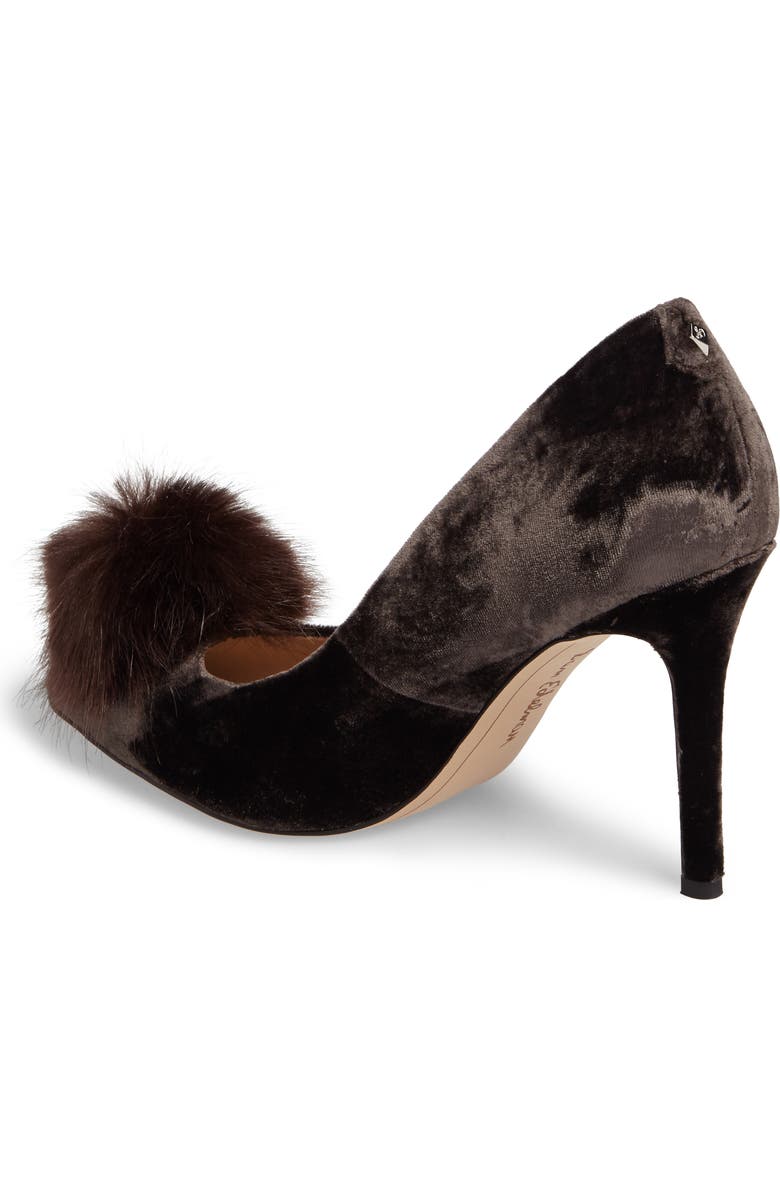 Sam Edelman Haroldson Pump with Faux Fur Pompom, Alternate, color,