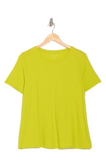 Eileen Fisher Crewneck Pocket Organic Cotton T-shirt