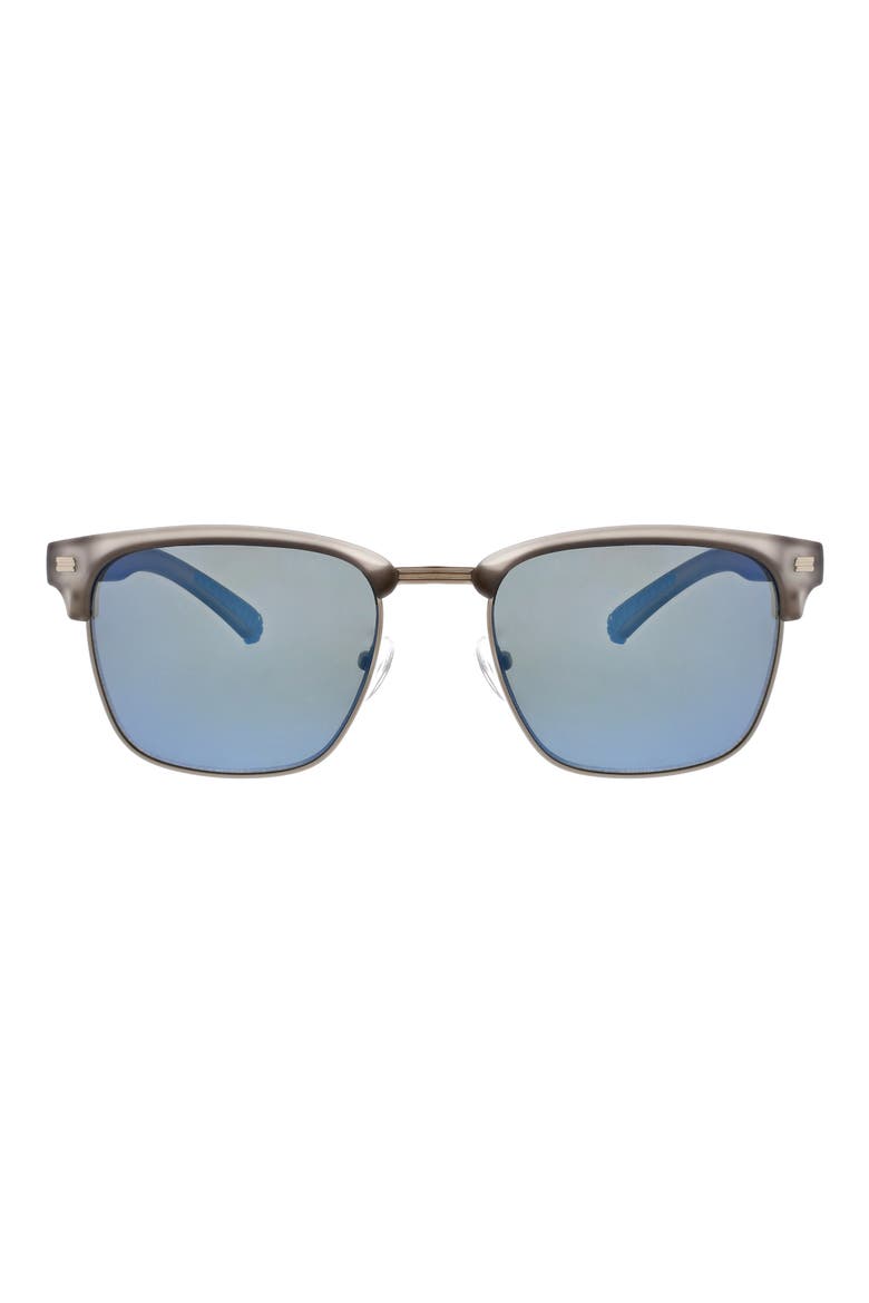 Halfway 56mm Polarized Browline Sunglasses, Main, color, GREY DEMI