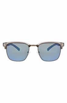 Hurley Halfway 56mm Polarized Browline Sunglasses
