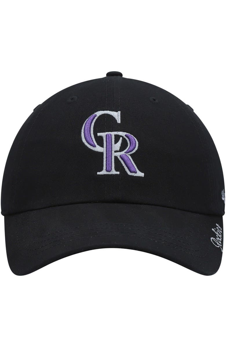 '47 Women's '47 Black Colorado Rockies Team Miata Clean Up Adjustable Hat, Alternate, color, Black