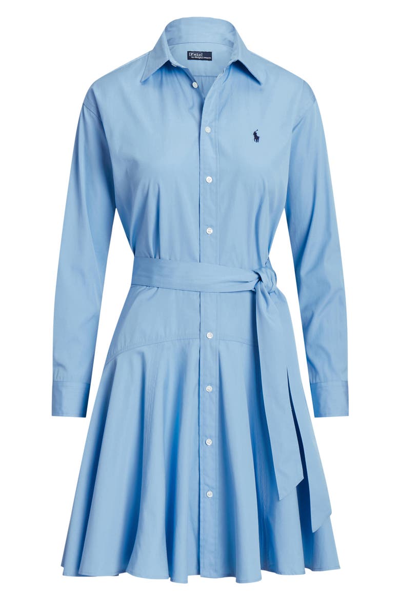 Tie Belt Shirtdress, Alternate, color, ASTOR BLUE