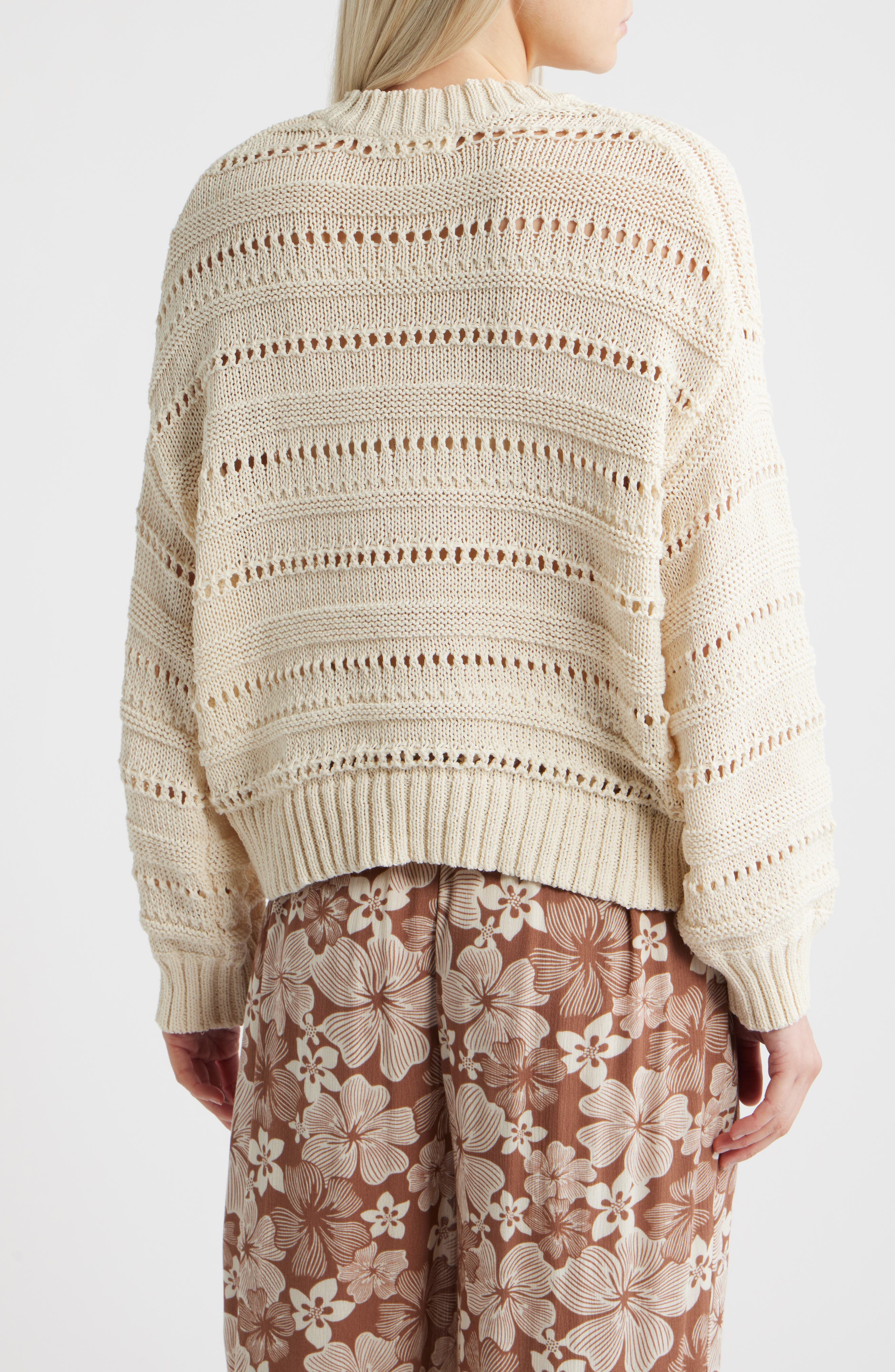 Neon Isles Cotton Blend Sweater - image 2