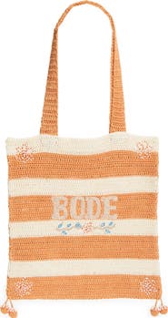 Bode Sherbet Beaded Crochet Tote