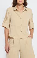 Lysse Tyla Crochet Detail Shirt Jacket