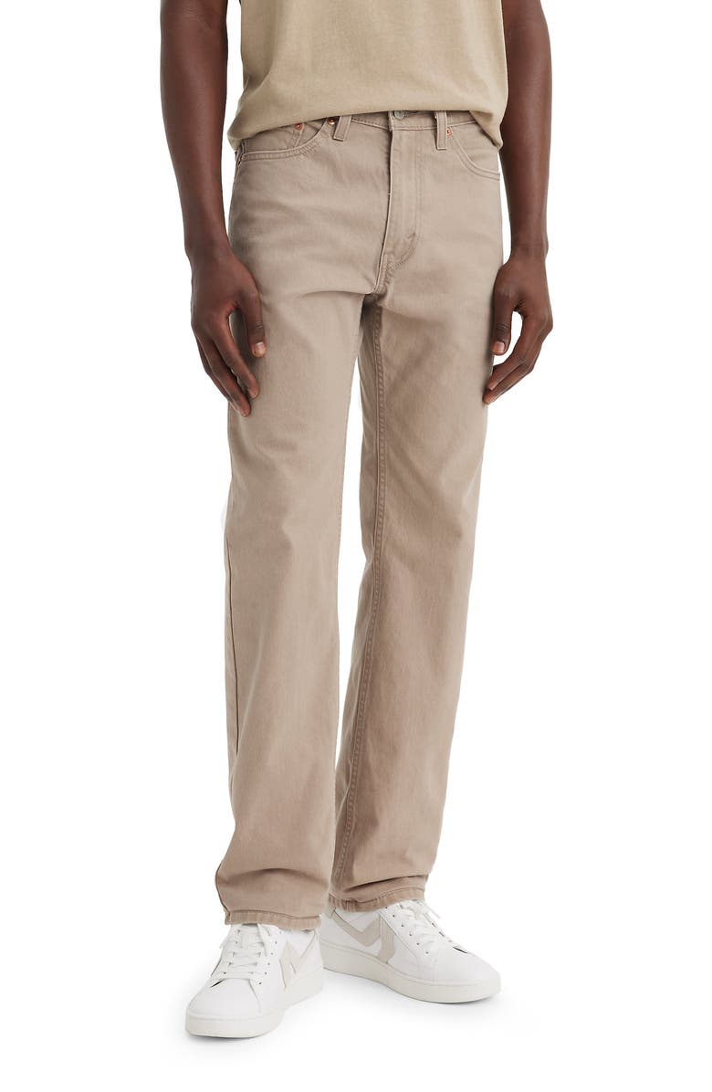 Levi's 505<sup>™</sup> Relaxed Straight Leg Jeans, Main, color, Desert Taupe Denim