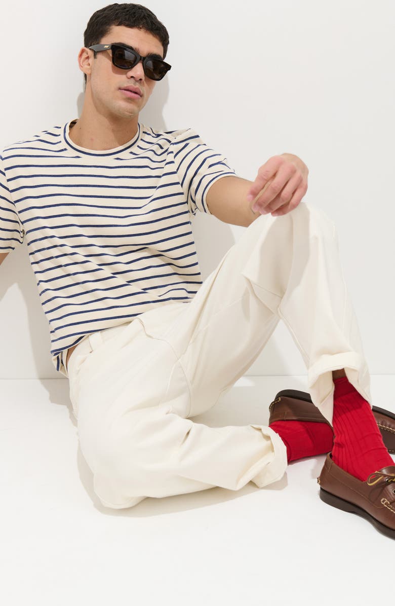 Alex Mill Standard Stripe T-Shirt, Alternate, color, Ivory/ Navy