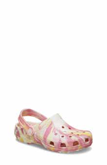 CROCS Kids' Classic Glow in the Dark Marble Clog