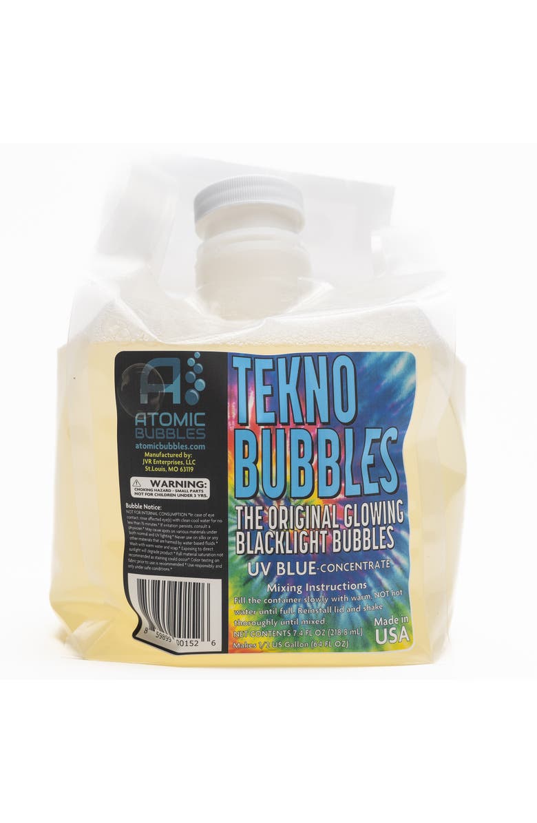 Atomic Bubbles Tekno Bubbles 64 oz Smart Pouch Refill Blue, Main, color, 