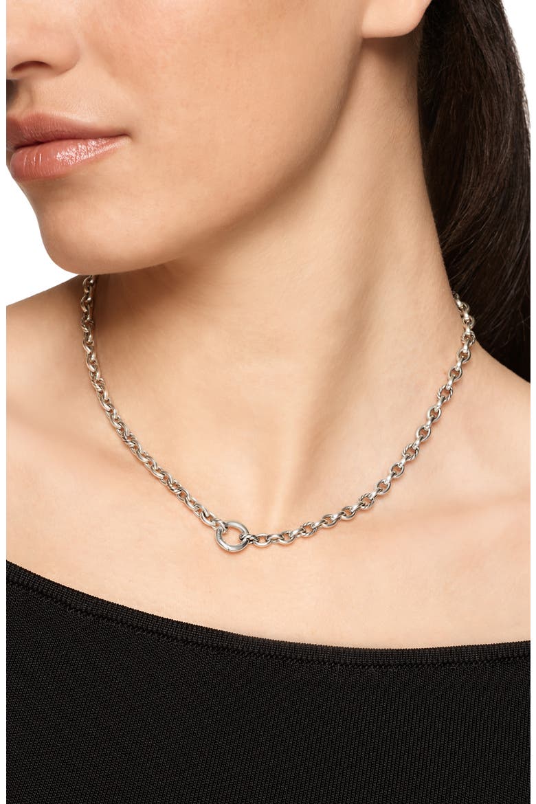 DY Mercer® Petite Chain Necklace, 4.5mm, Alternate, color, SILVER