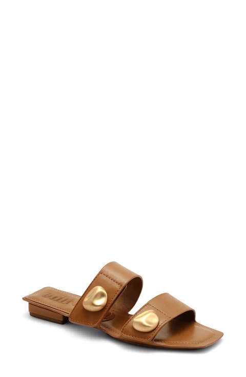 Ezra Leather Slide Sandal