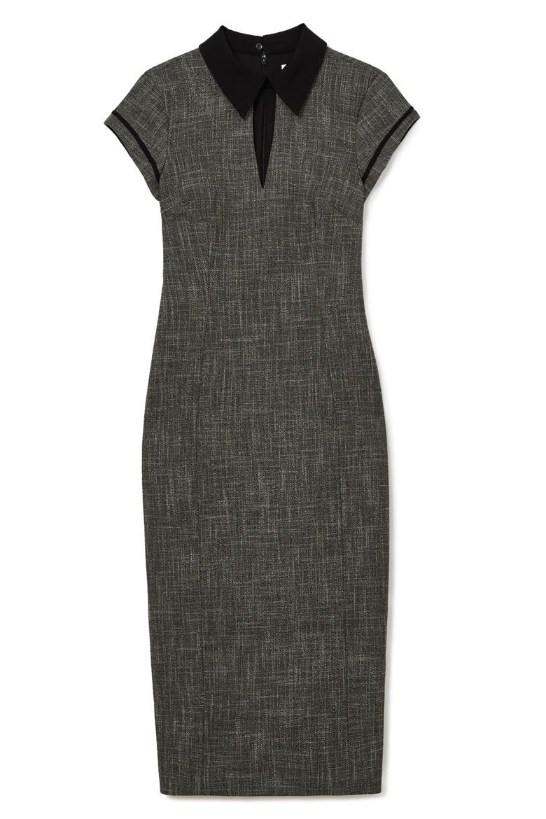 Ava Keyhole Sheath Dress, Alternate, color, GREY