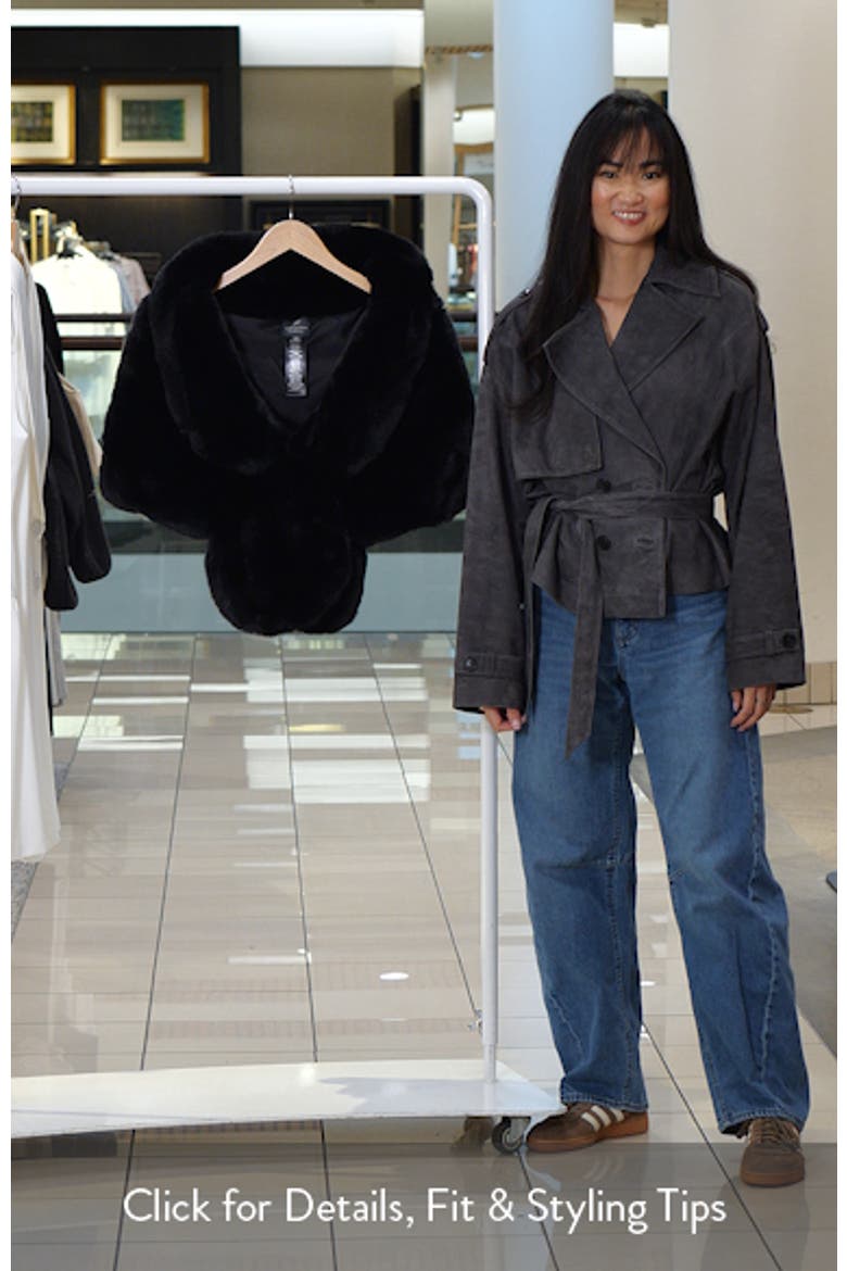 Faux Fur Coverup Caplet video