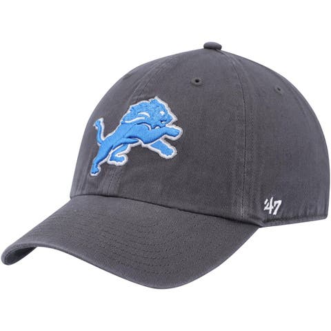 Men's '47 Charcoal Detroit Lions Secondary Clean Up Adjustable Hat