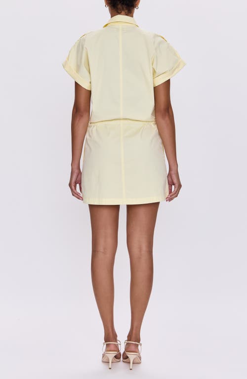 Pistola Meg Zip Utility Minidress In Yellow