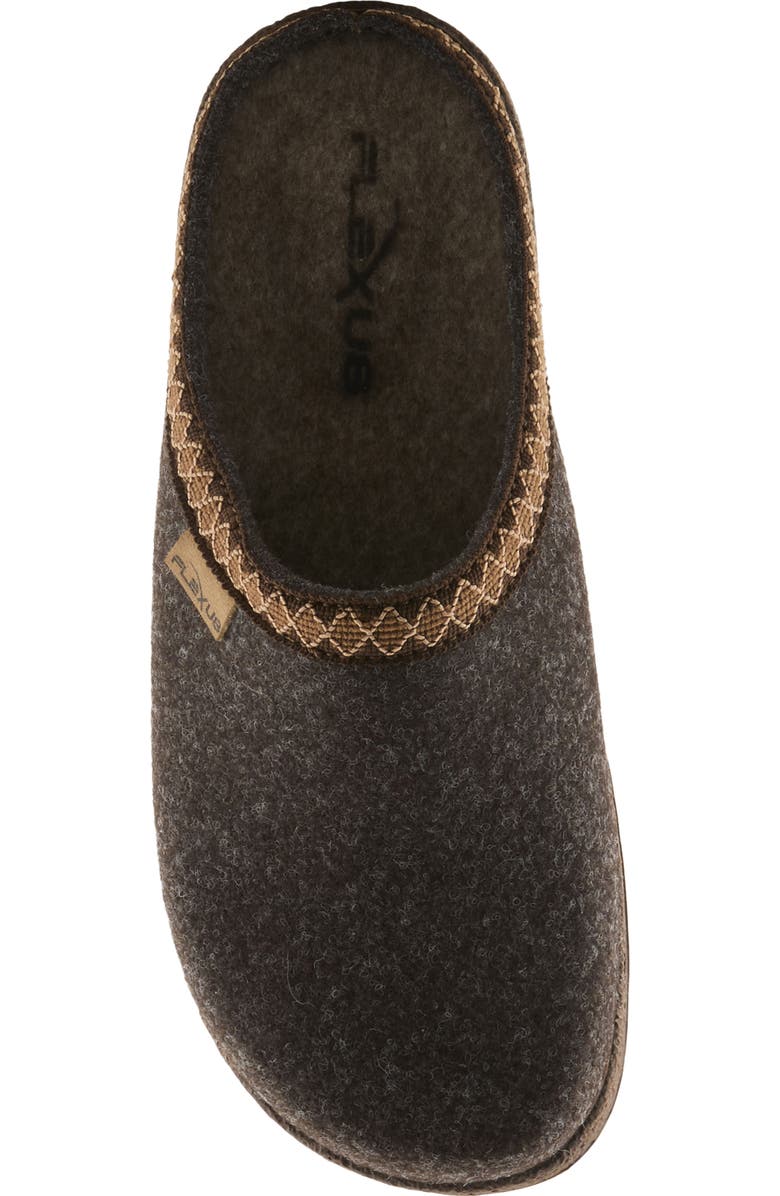 Flexus by Spring Step Snuggee Wool Clog, Alternate, color, Dark Brown