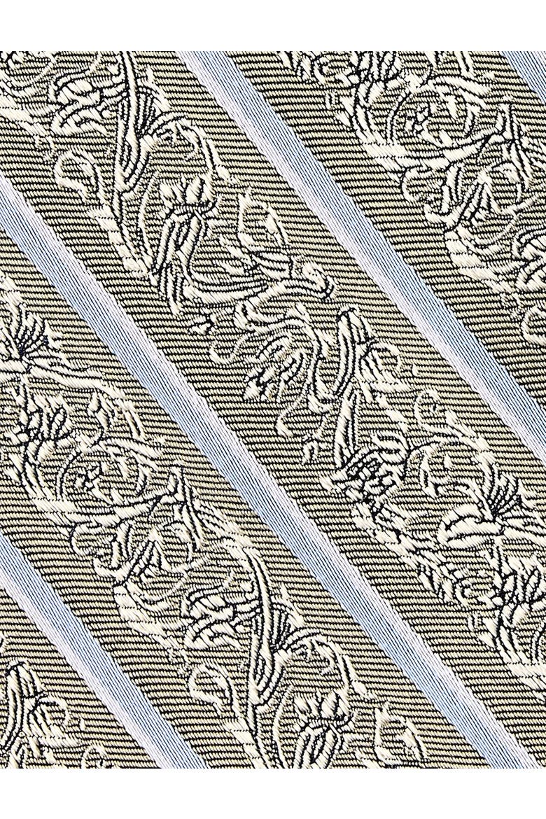Big & Tall Striped Silk Tie, Alternate, color, TAN
