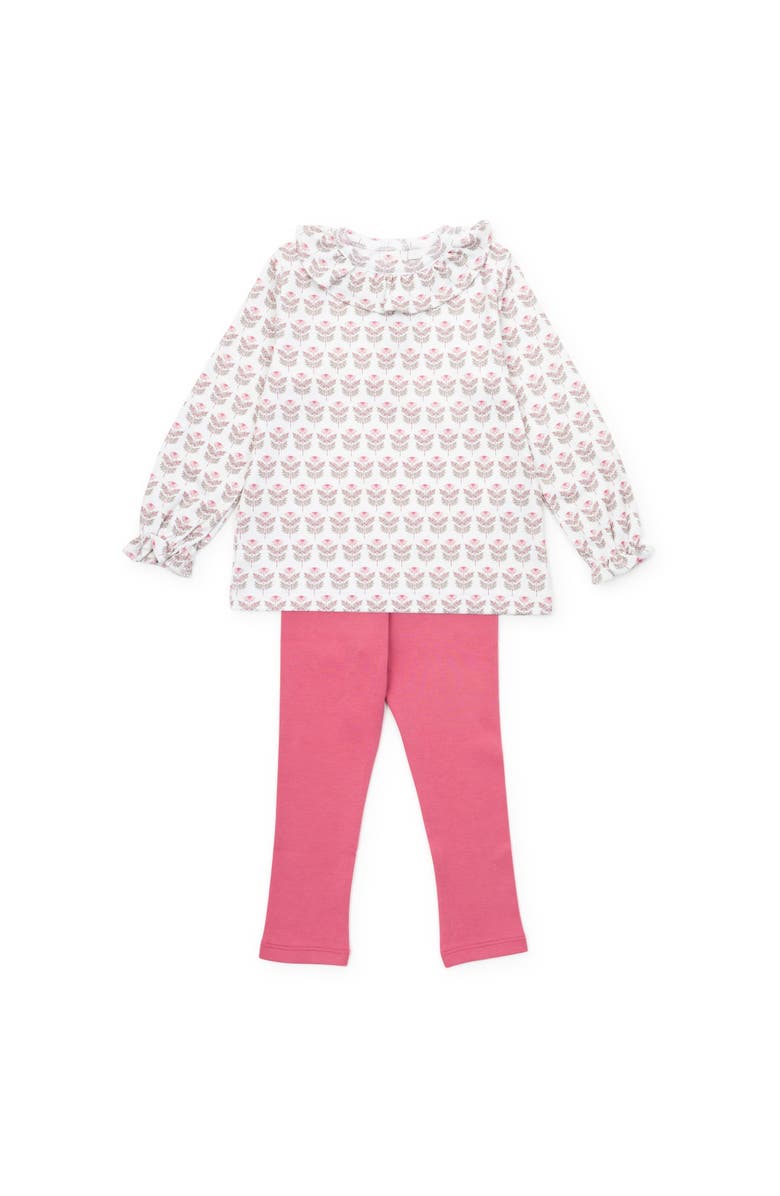 Lila and Hayes Lulu Girls' Legging Set, Main, color, Berkshire Batik Floral