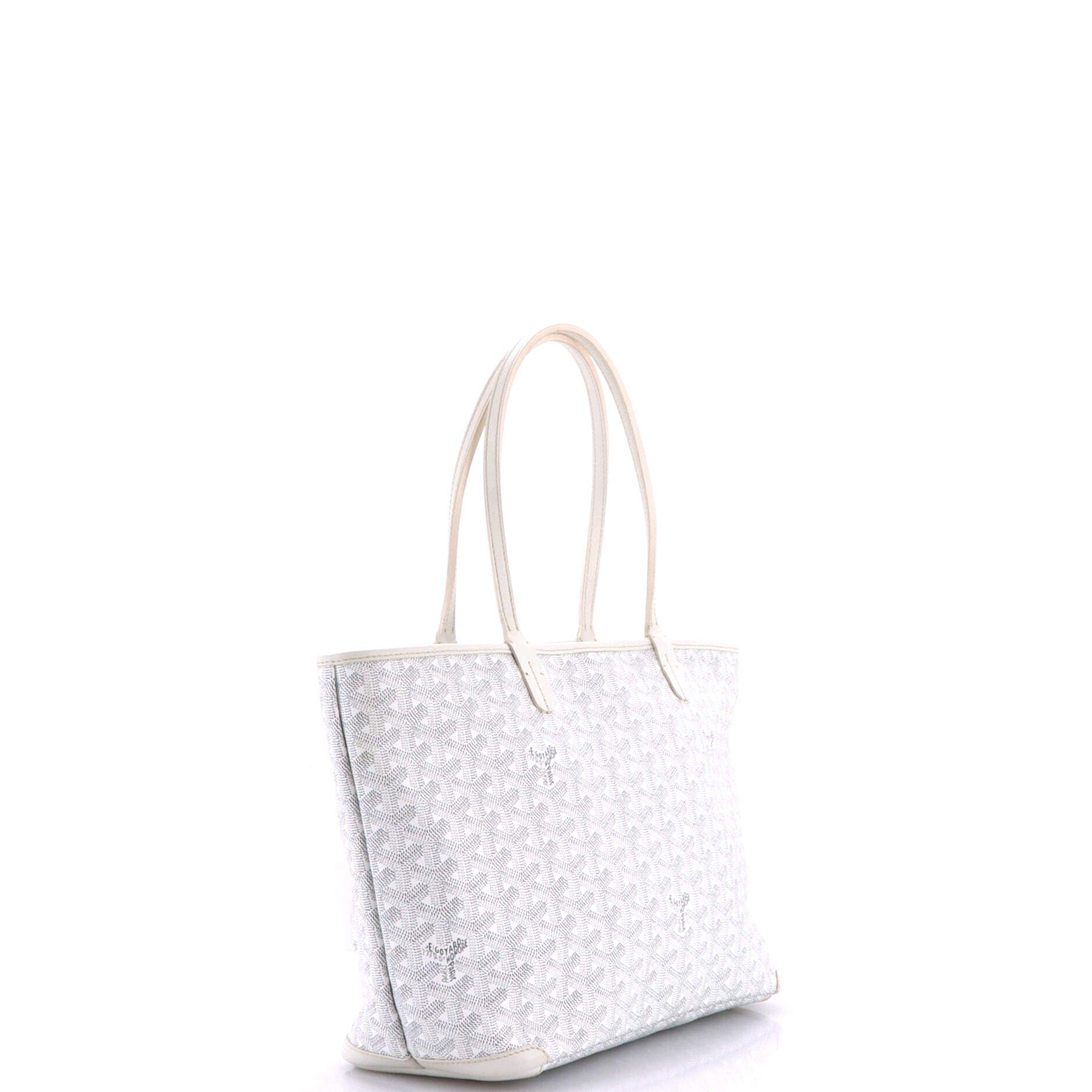 Artois Tote Coated Canvas PM, Alternate, color, White