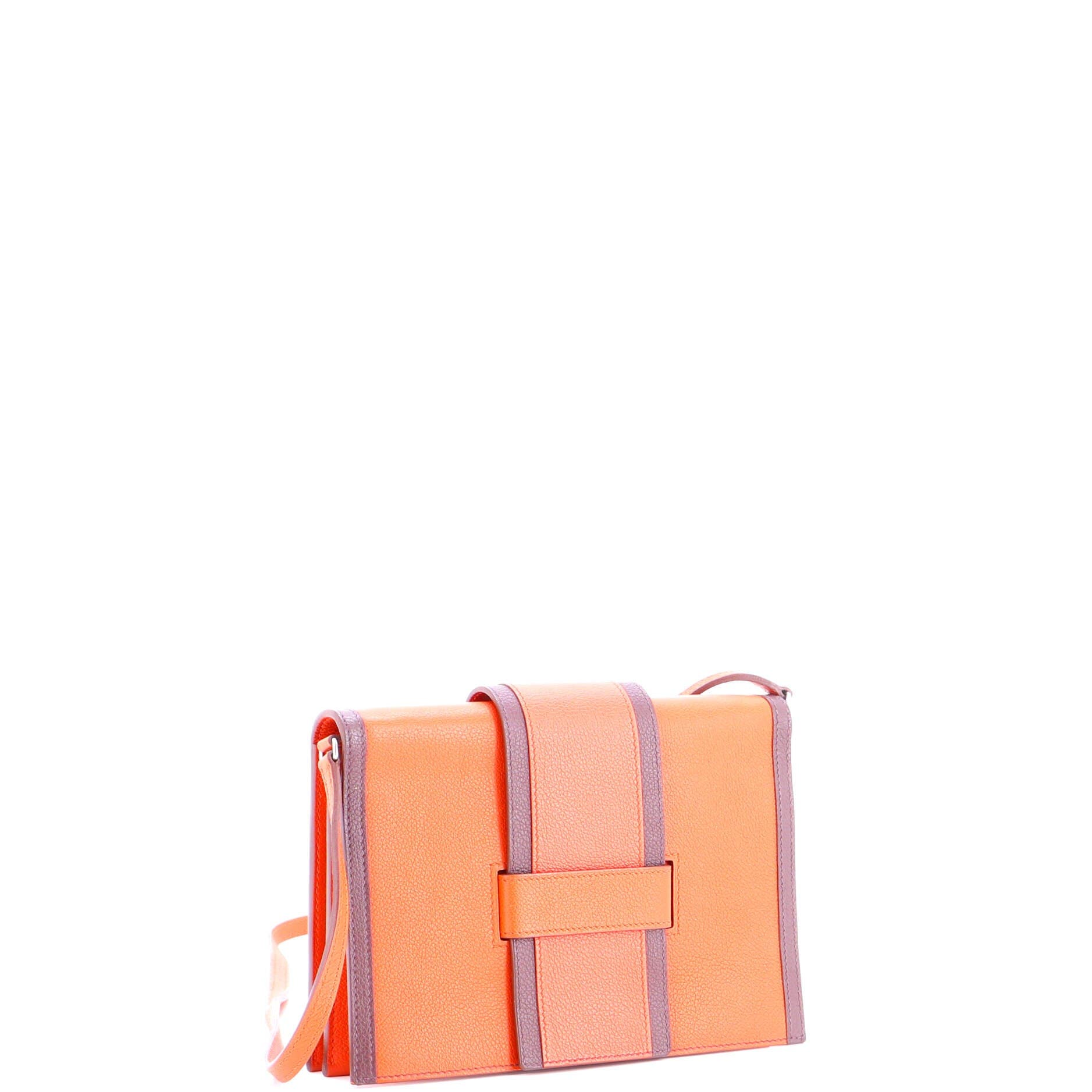 Pre-Owned Hermes H Passant Clutch Shoulder Bag Evercolor, Alternate, color, Terre Battue