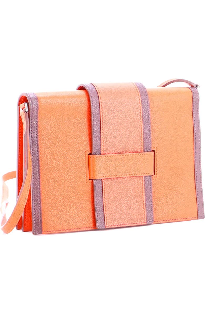 Pre-Owned Hermes H Passant Clutch Shoulder Bag Evercolor, Alternate, color, Terre Battue