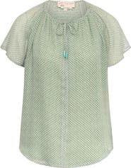 Maison Common Printed Silk Georgette Blouse