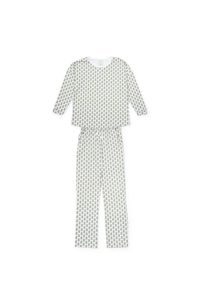 Lila and Hayes Audrey Women
s Pajama Longsleeve Top Pants Set, Main, color, Under The Christmas Tree