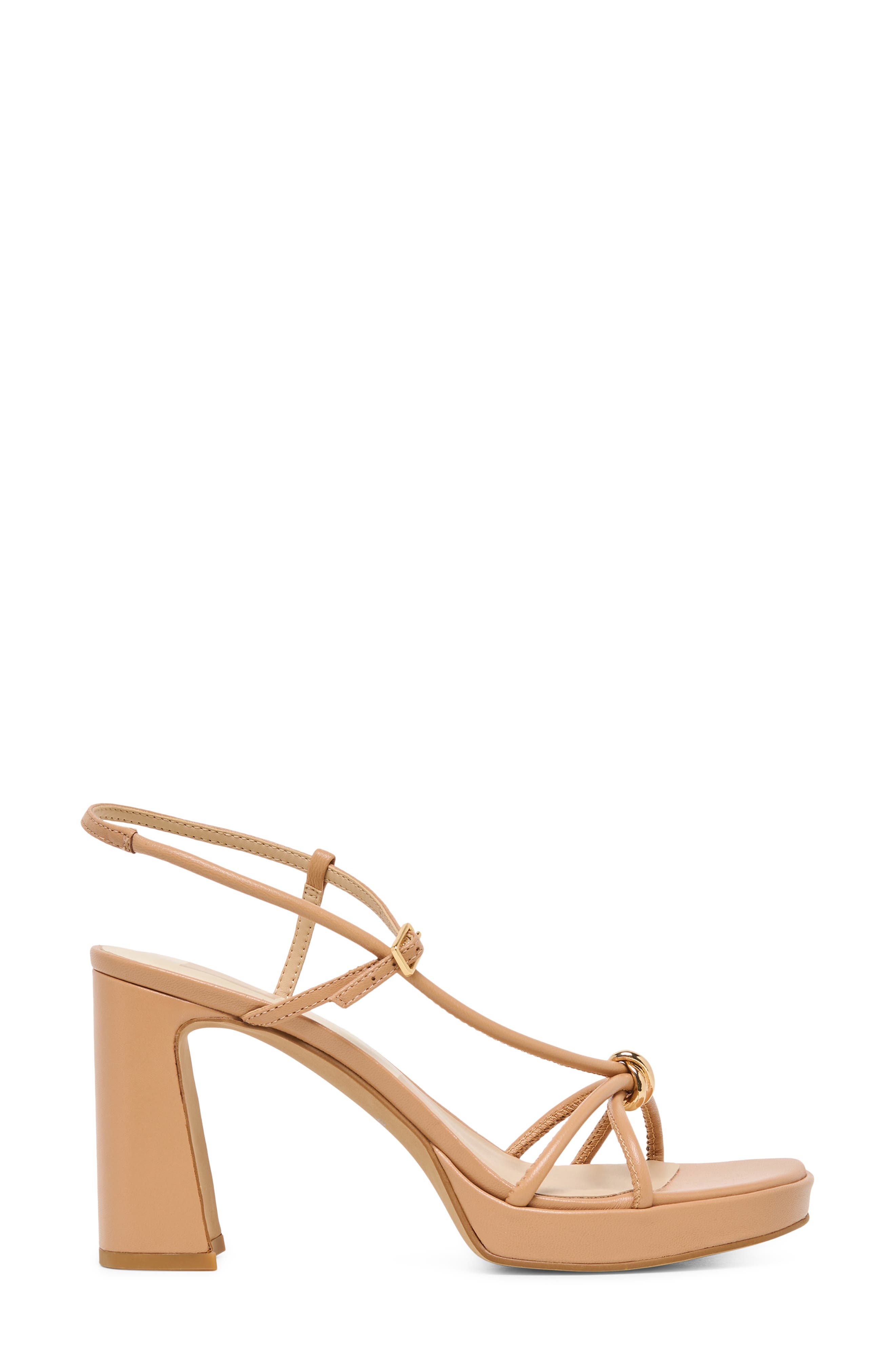 Odete Platform Sandal, Alternate, color, LIGHT TAN LEATHER