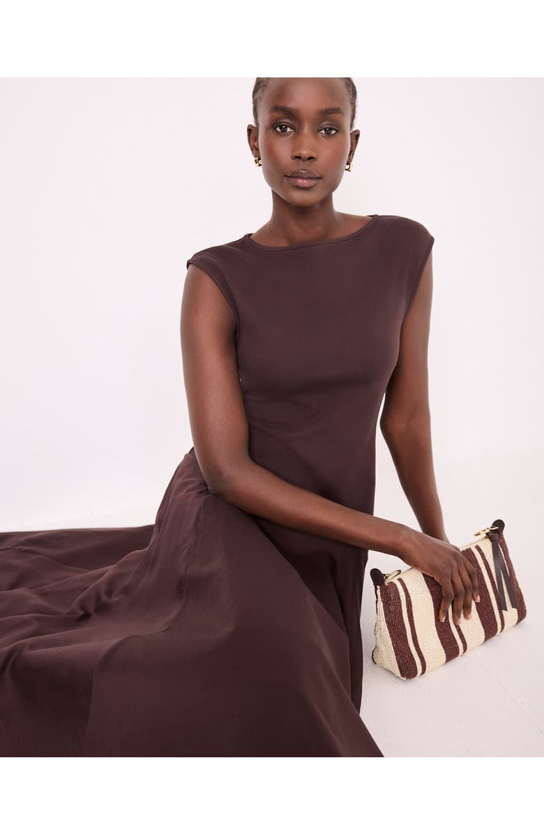 MINT VELVET Sleeveless Midi Dress, Alternate, color, Brown