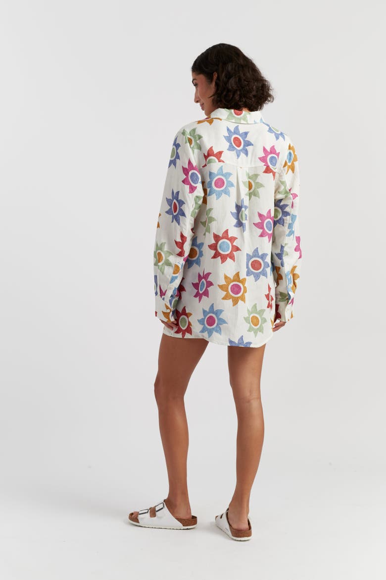 Cotton Sol Shirt, Alternate, color, Cream/Multi