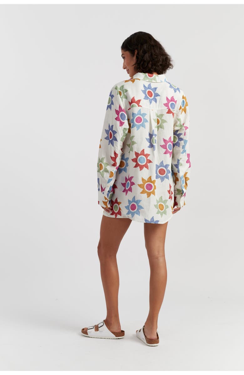 Chinti & Parker Cotton Sol Shirt, Alternate, color, Cream/Multi