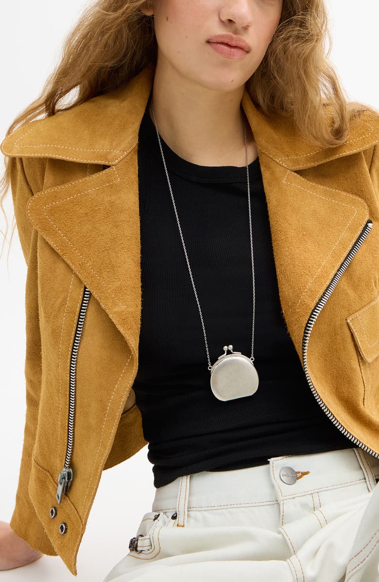 COACH Runway Coin Purse Long Necklace, Alternate, color,