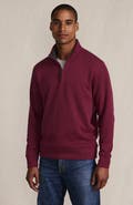 Lands' End Bedford Rib Quarter Zip Pullover Sweater