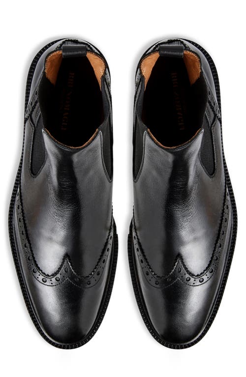 Bruno Magli Vespa Wingtip Chelsea Boot In Black