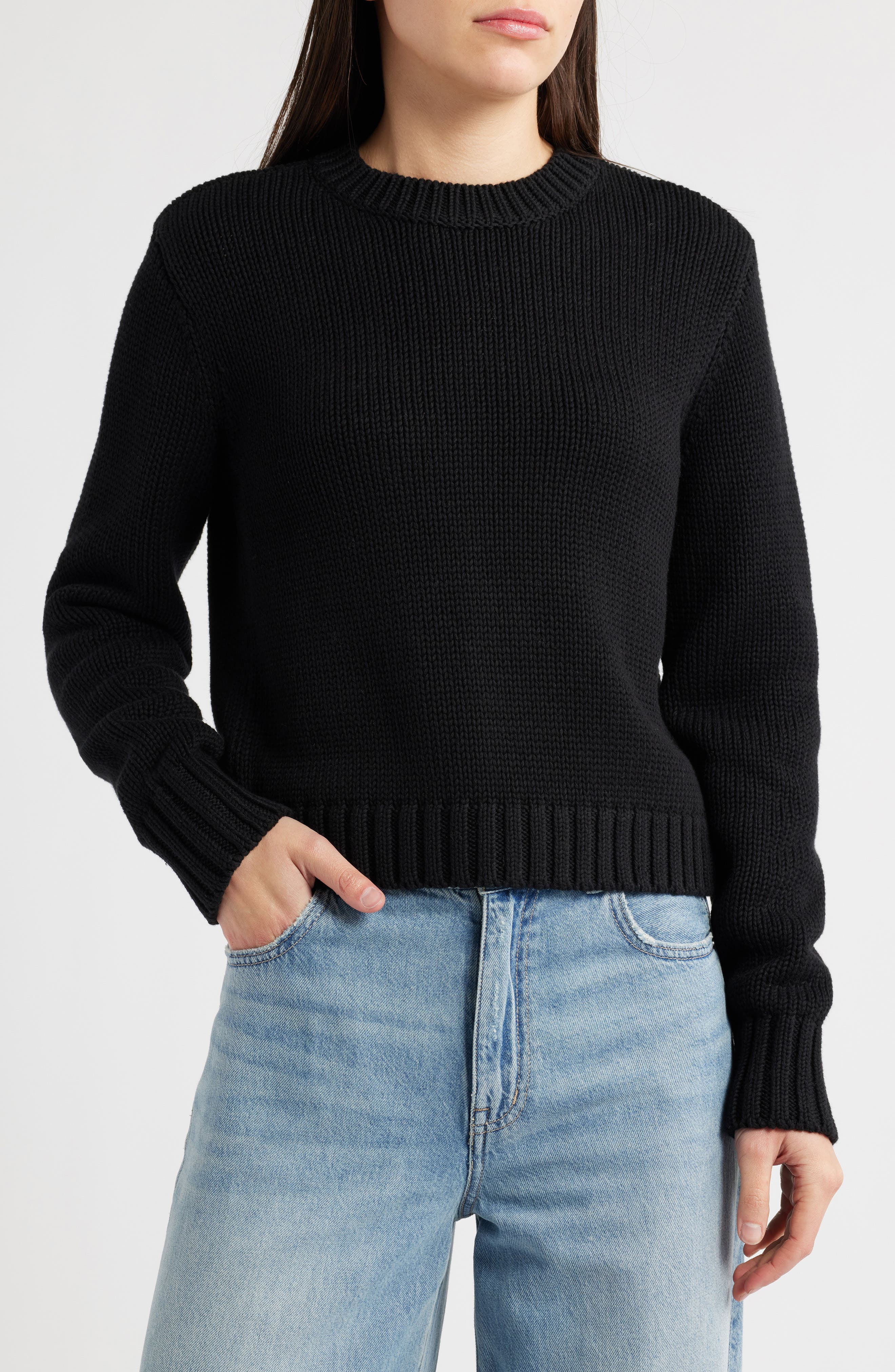 Madewell Solid Relaxed Cotton Sweater